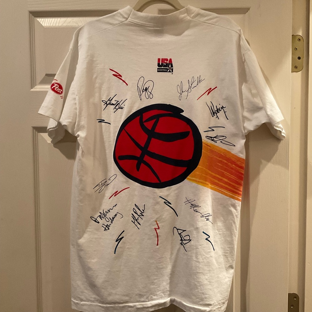 Vintage 1992 USA Basketball Dream Team Tee XL Single Stitch Made USA $145 OBO
